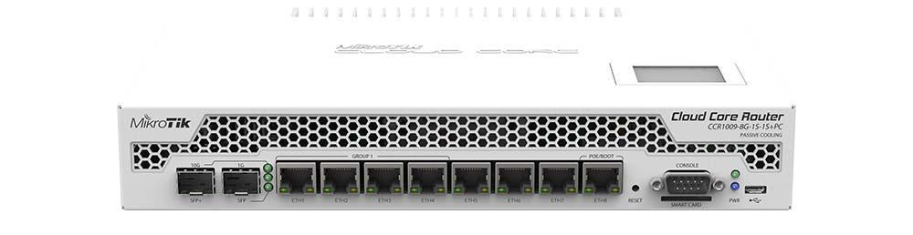 Mikrotik CCR1009-8G-1S-1S+ Mikrotik CCR1009-8G-1S+PC Cloud Core Router 1009-8G-1S+PC (RouterOS L6) ürün görseli 3 - wifidepo