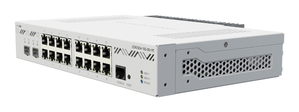 CCR2004-16G-2S+PC-Mikrotik CCR2004-16G-2S+PC - Sessiz 16× Gigabit + 2× 10G SFP+ Firewall Router CCR2004-16G-2S+PC-Mikrotik CCR2004-16G-2S+PC - Sessiz 16× Gigabit + 2× 10G SFP+ Firewall Router
