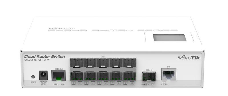 -MikroTik CRS109 8G 1S 2HnD IN Cloud Router Switch Firewall