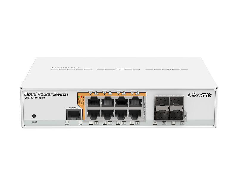 CRS112-8P-4S-IN-MikroTik with poe out and Rouuter Firewall (CRS112-8P-4S-IN)