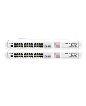 CRS226-24G-2S+RM-MikroTik CRS226-24G-2S+RM - 24 Port 2SFP+ Gigabit Yönetilebilir Router Switch
