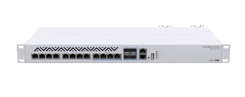 CRS312-4C+8XG-RM-MikroTik 10G Omurga Switch, 8× RJ45 4× COMBO, 120 Gbps (CRS312-4C+8XG-RM)
