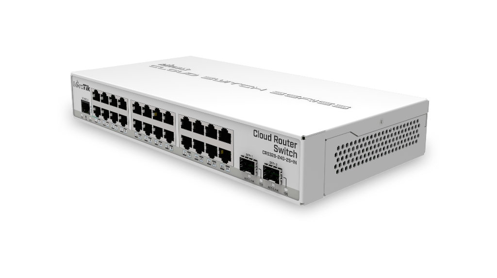 -MikroTik CRS326 24G 2S+IN 24 Port Gigabit 2 10G SFP+ Masaüstü Yönetilebilir Switch