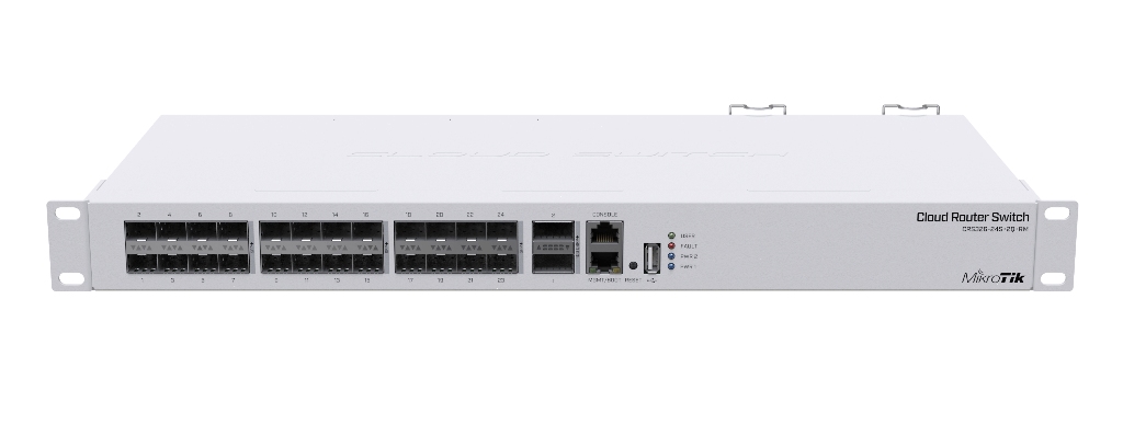 CRS326-24S+2Q+RM-MikroTik 24 Port SFP+ 2QSFP Omurga Switch (CRS326-24S+2Q+RM)