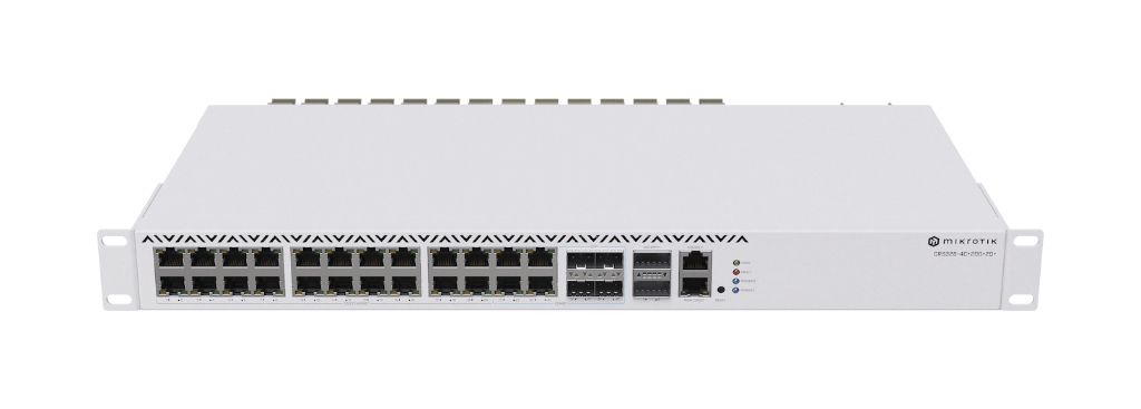 CRS326-4C+20G+2Q+RM-MikroTik 20× 2.5 GbE, 4× 10G SFP+ Yüksek Hızlı Switch (CRS326-4C+20G+2Q+RM)