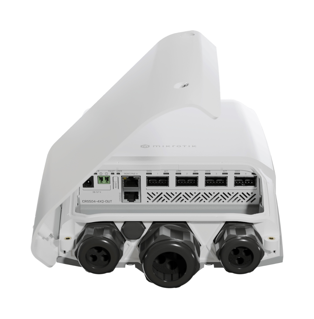 Mikrotik CRS504-4XQ-OUT Mikrotik CRS504-4XQ-OUT 100 G switch, 4× 100G QSFP28, IP66 Dış Ortam ürün görseli 3 - wifidepo