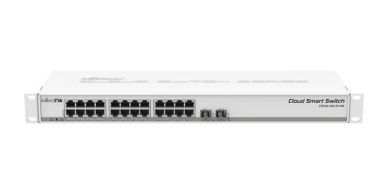 CSS326-24G-2S+RM-MikroTik 24 port Gigabit 2 SFP+ Management Switch (CSS326-24G-2S+RM)