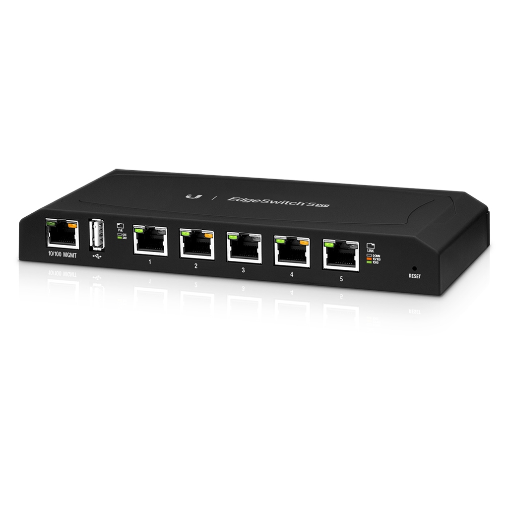 ES-5XP-UBNT EdgeSwitch 5XP (ES-5XP) – 5 Gigabit PoE Portlu, Kompakt ve Güçlü Pasif PoE Switch ES-5XP-UBNT EdgeSwitch 5XP (ES-5XP) – 5 Gigabit PoE Portlu, Kompakt ve Güçlü Pasif PoE Switch