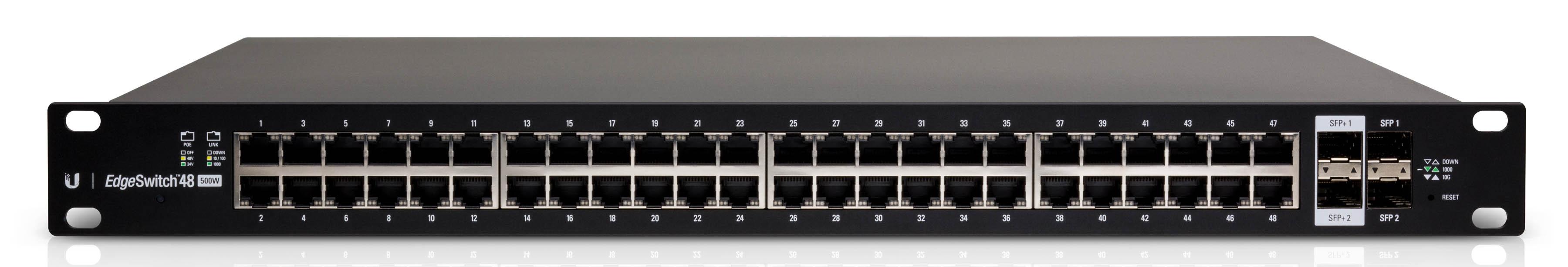 ES-48-750W-Ubiquiti EdgeSwitch 48 Port 750W PoE+ Layer3 Switch (ES-48-750W)