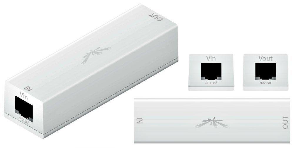 INS-8023af-I-Ubnt Ubiquiti INS-8023AF-I Instant 802.3af 48V to 16V indoor Dönüstürücü (48volt POE 16V Pasif POE)