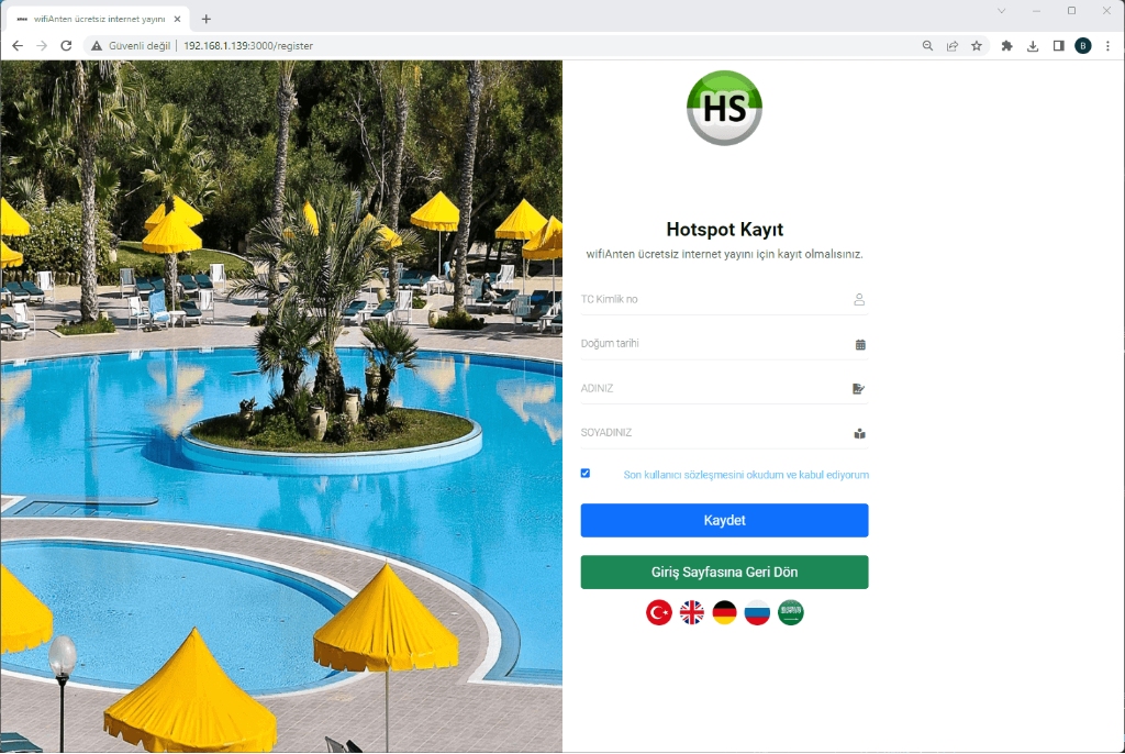 WifiDepo OTOMASYON-10 MikroTik, Grandstream, Ruijie Cloud ve UniFi Uyumlu Hotspot, Loglama Otel Otomasyon (PMS) Entegrasyon Programı ürün görseli 12 - wifidepo