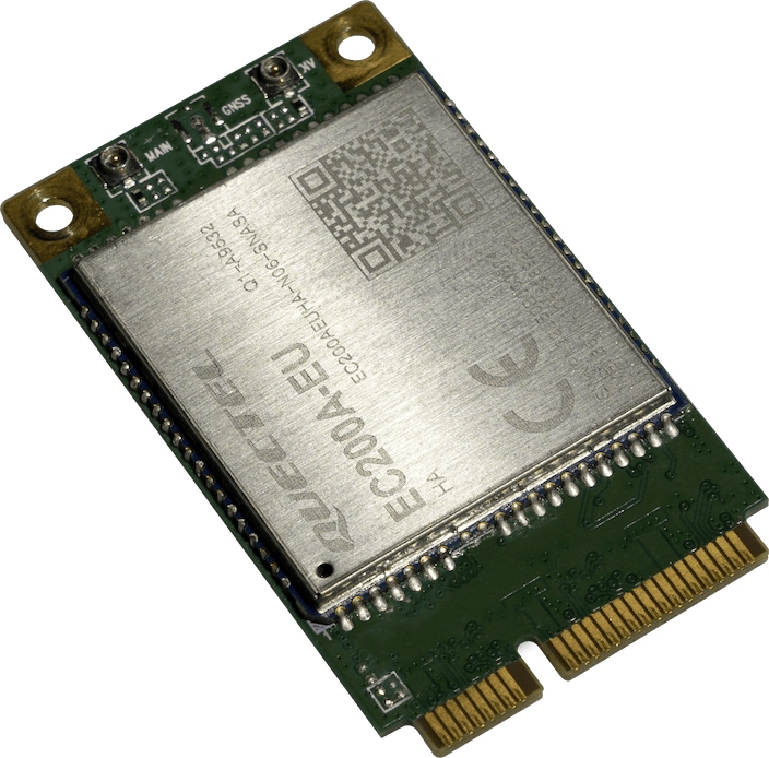 R11eL-EC200A-EU-MikroTik LTE Cat 4 mini PCIe Modem (EU/EMEA) (R11eL-EC200A-EU)