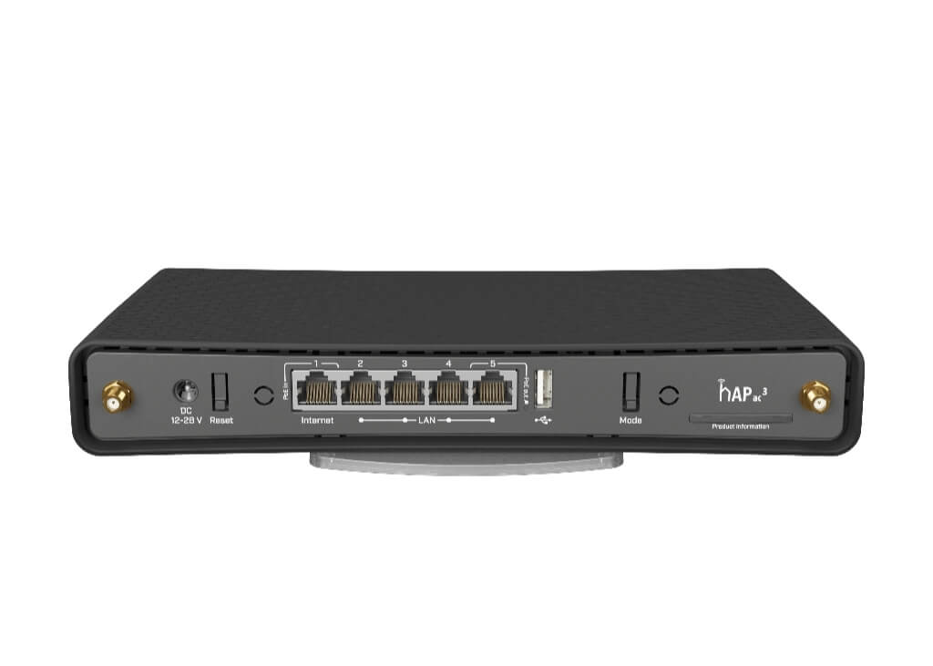 Mikrotik RBD53iG-5HacD2HnD MikroTik hAP ac3 - RBD53iG-5HacD2HnD 5 Port Gigabit WiFi Router  ürün görseli 3 - wifidepo