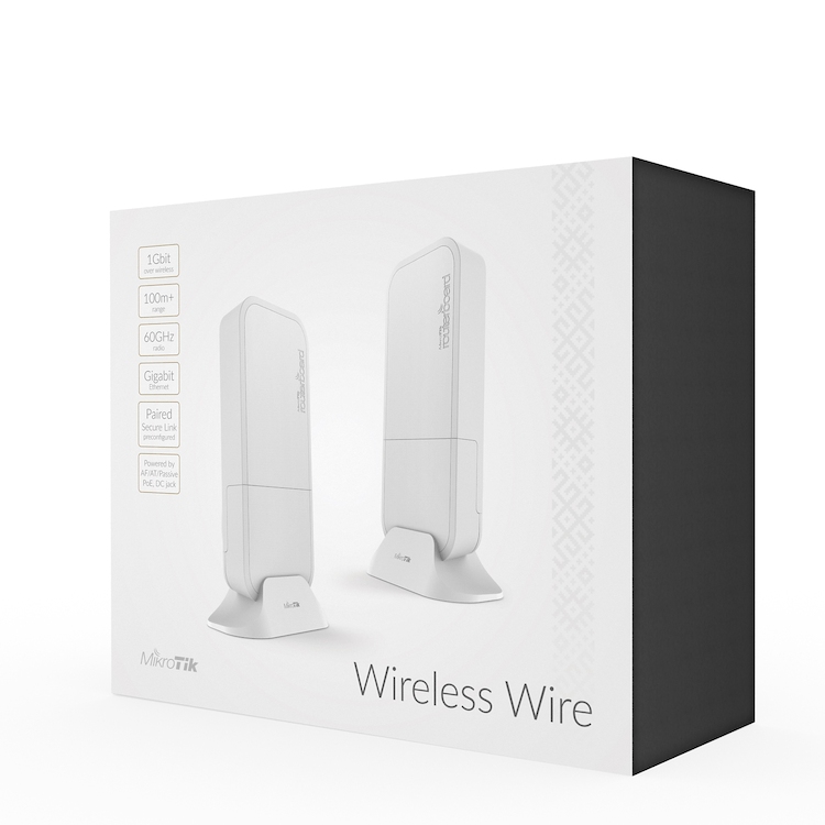 RBwAPG-60adkit-Mikrotik RBwAPG-60adkit - Wireless Wire 60 GHz 1 Gb/sn PTP Link 200 m Mesafe