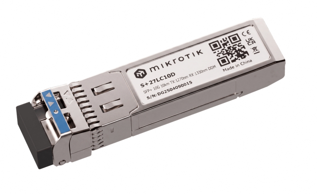 -MikroTik S+2733LC10D 10G BiDi Single-Mode SFP+ Çifti, Tek Fiber, 10 km, LC, DDM