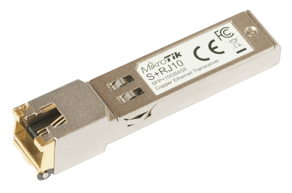S+RJ10-MikroTik 10G Fiber to Copper SFP Modül 10M/100M/1G/2.5G/5G/10G Destekli (S+RJ10)
