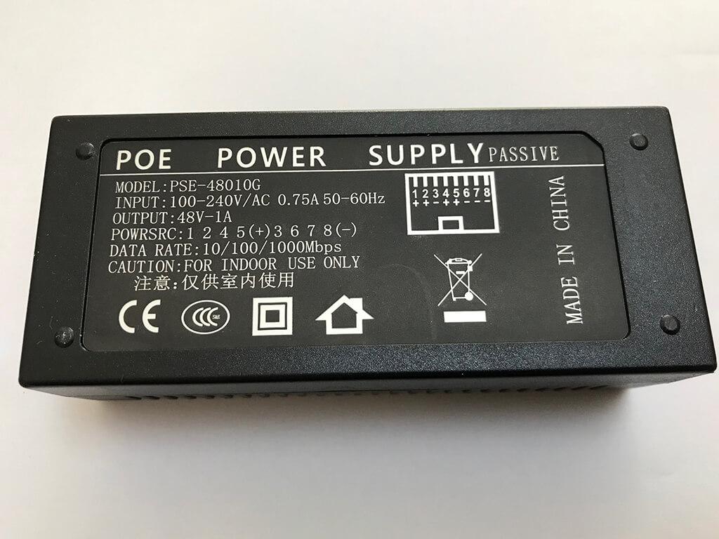 WD48V1APOE-WifiDepo OEM Gigabit 48 Volt 1 Amper POE Adaptör (Mikrotik ve UBNT 24W G ile uyumlu) (WD48V1APOE)