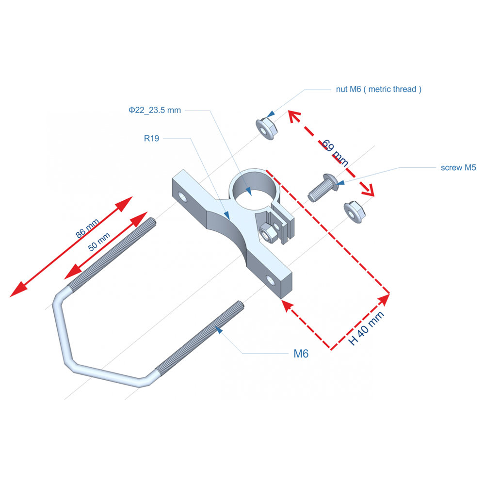 WifiDepo WFINTIH-G12-F2425V Interline 2.4 GHz 12 dBi Outdoor 360° Omni  Anten ürün görseli 3 - wifidepo