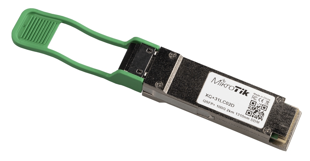 XQ+31LC02D-MikroTik 100GBIT QSFP28 SM Fiber Modül, 2 km Menzil, Düşük Güç Tüketimi (XQ+31LC02D)